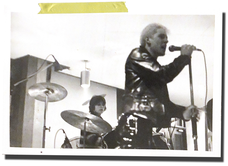 Max Freeth of the post punk Birmingham band The Solicitors singing
